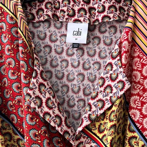 NWOT CAbi Dress Colorful and Stylish Size M - Picture 3 of 16